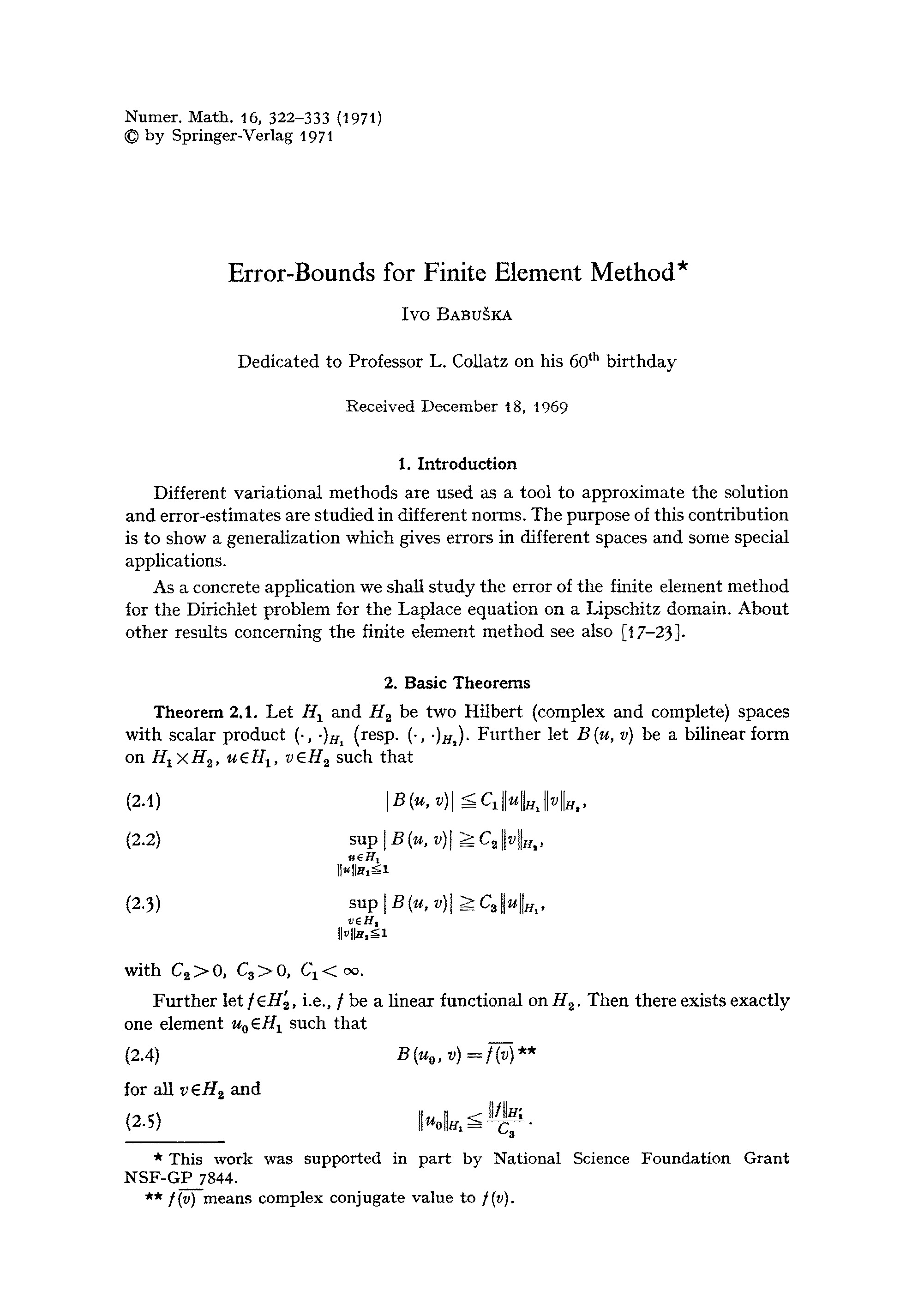 Thumbnail for Error-Bounds for Finite Element Method*
